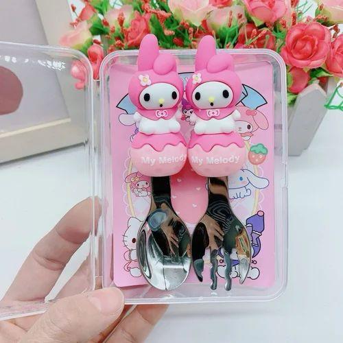 Mini Sanrio Spoon and Fork Set with Case