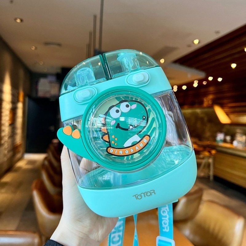 Backpack Style Two Way Lid Sipping Water Bottle 1000 ml