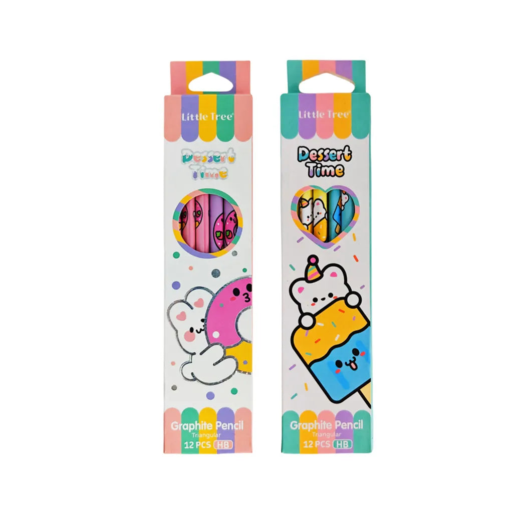 Dino & Dessert Pencil Set Pack of 12