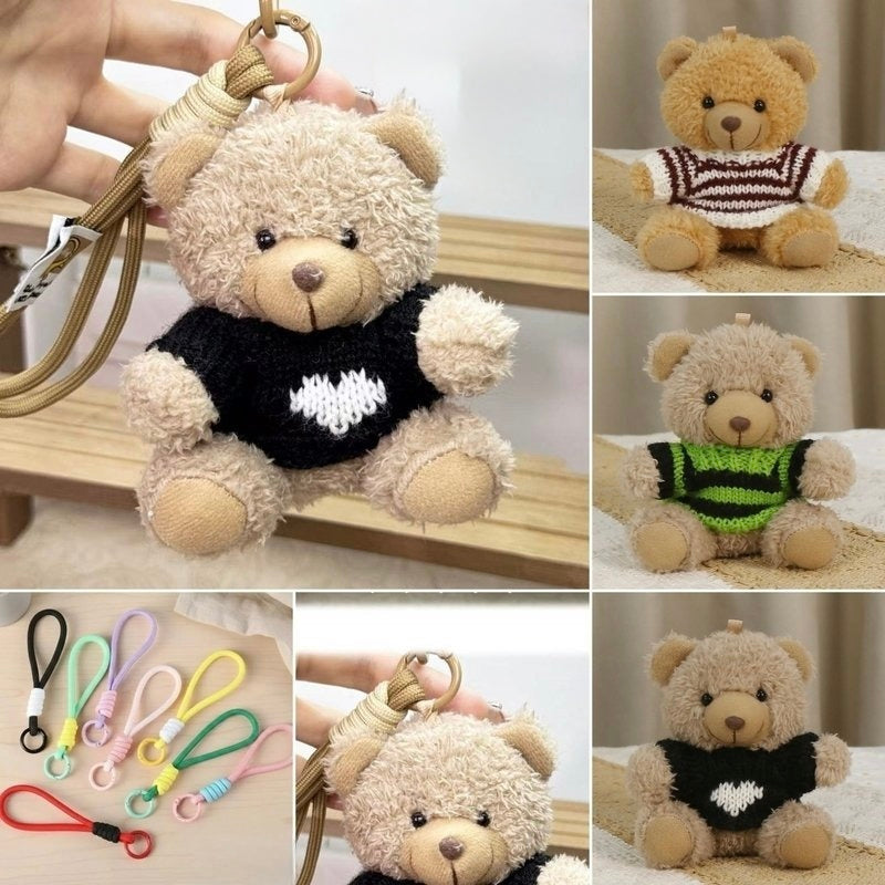 Cute Bear Design Plush Toy Keychain