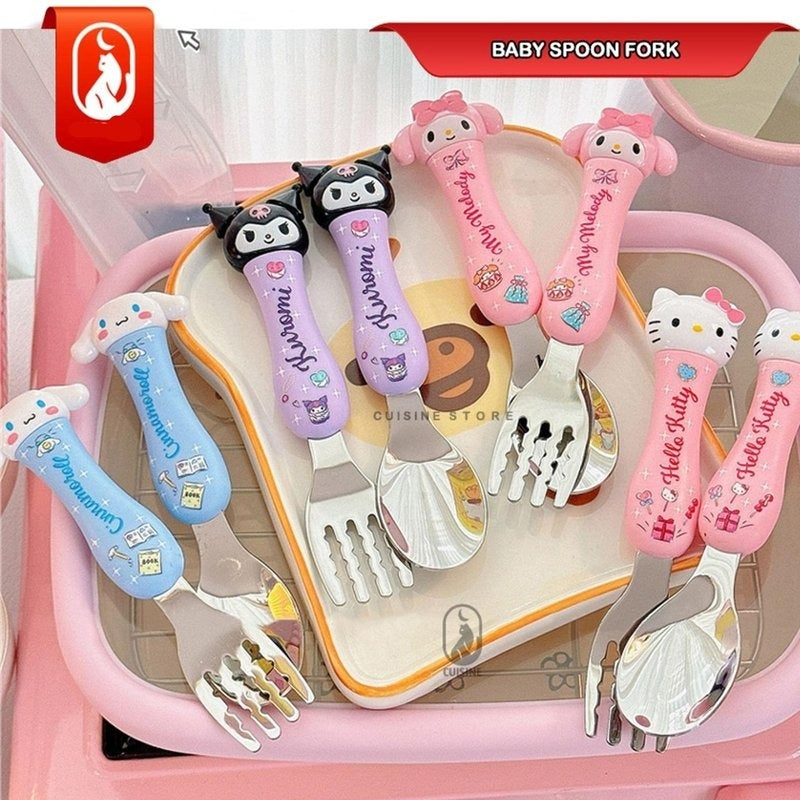 Stainless Steel Sanrio Theme Cutlery Set ( 548-5 )