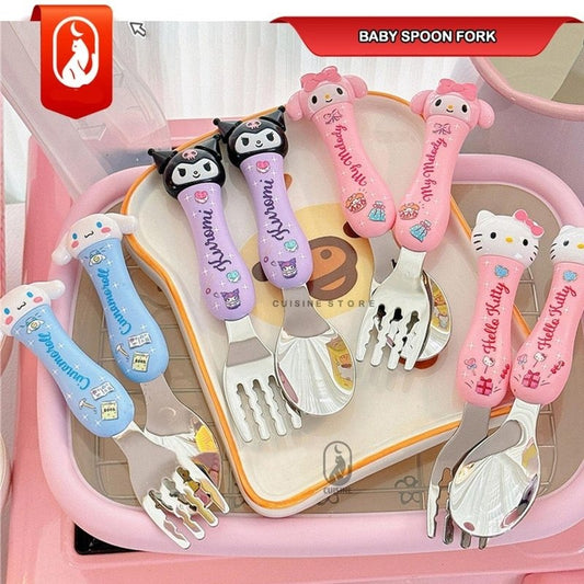 Stainless Steel Sanrio Theme Cutlery Set ( 548-5 )