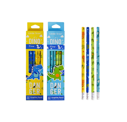 Dino & Dessert Pencil Set Pack of 12