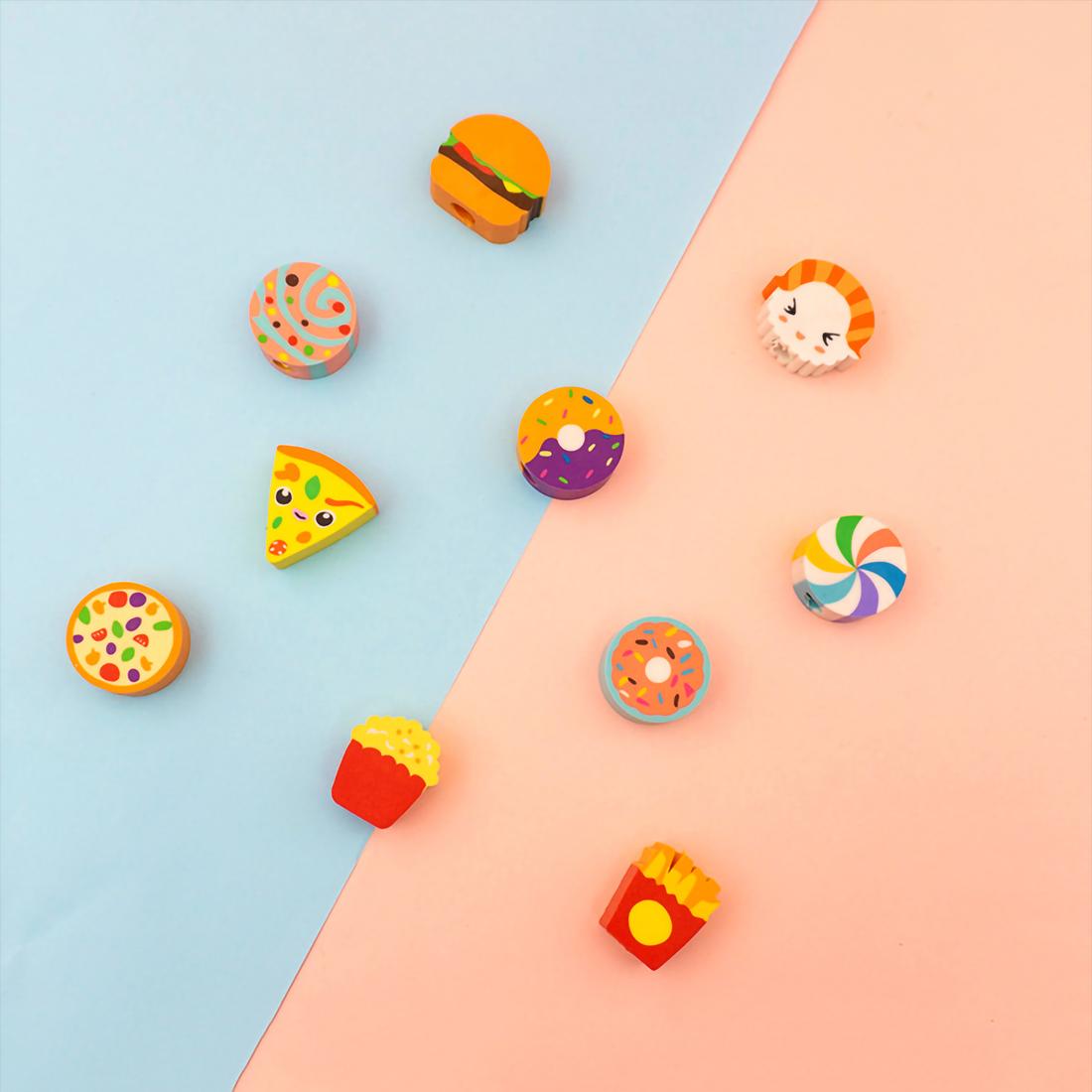 Cute 3D Fast Food Pencil Topper Eraser
