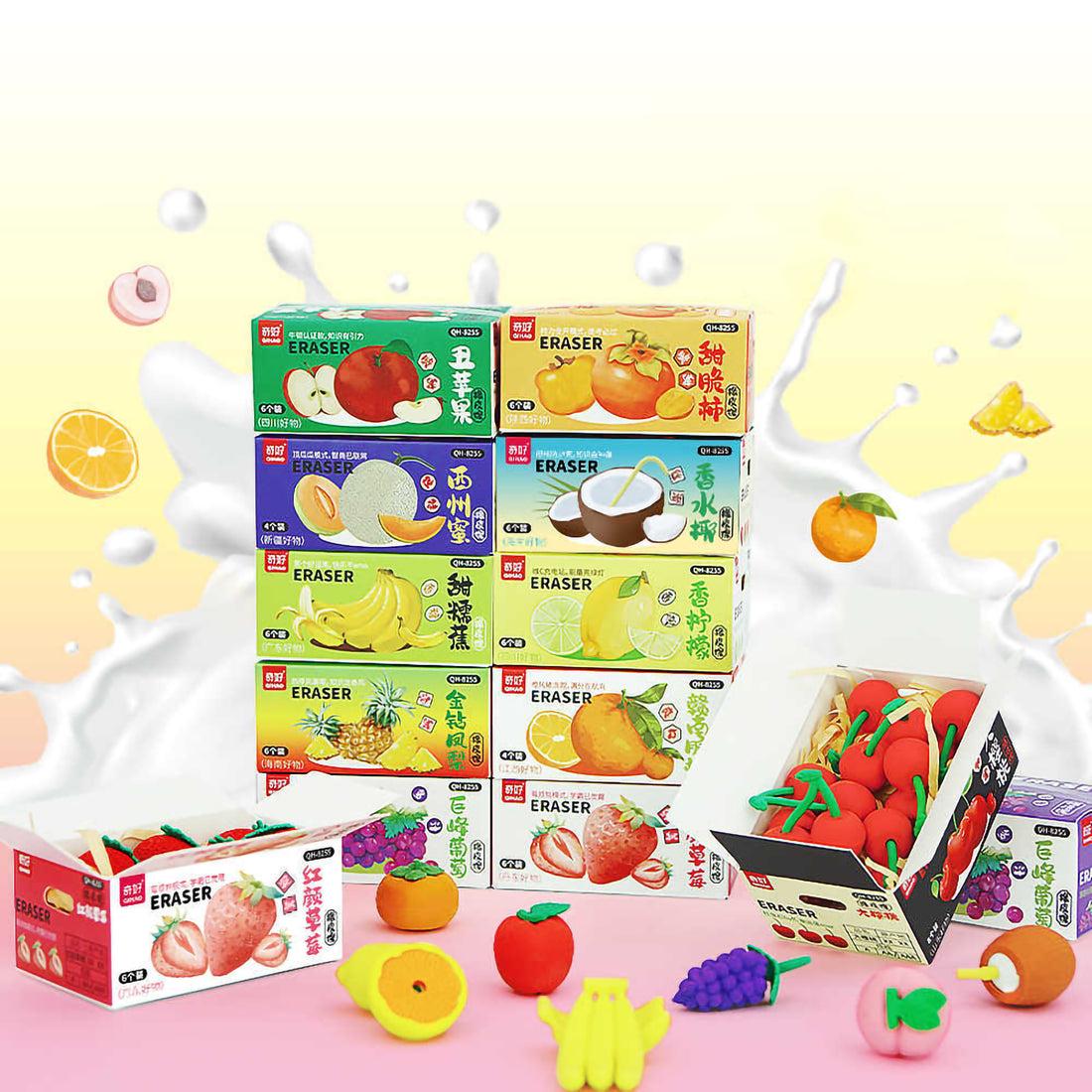 Mini Cute Fruit Eraser