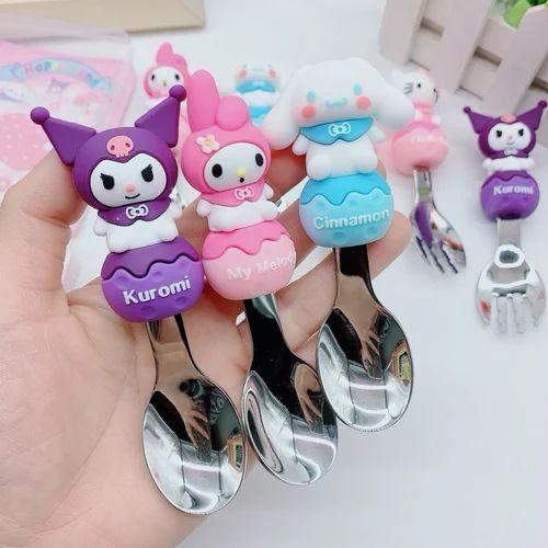 Mini Sanrio Spoon and Fork Set with Case