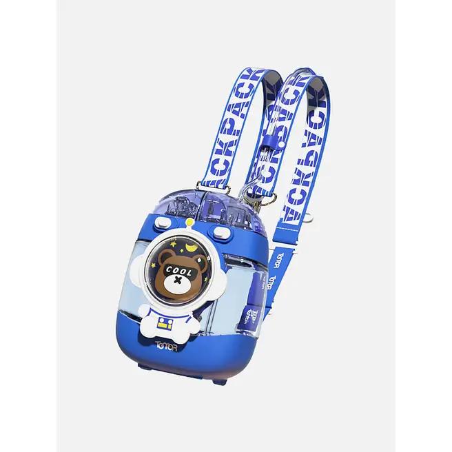 Backpack Style Two Way Lid Sipping Water Bottle 1000 ml