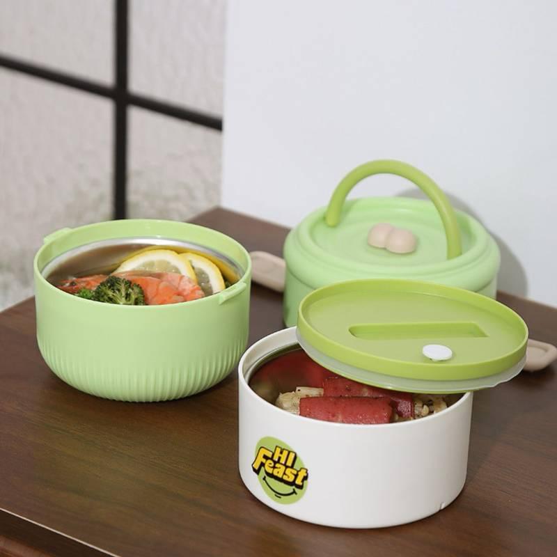 2 Layer Stainless Steel Leakproof Lunch Box With Handle