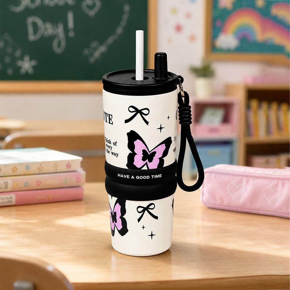 Joyful Straw Tumbler 🌸