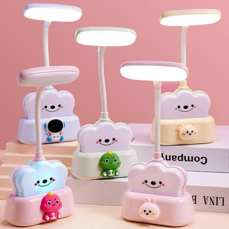 Cute Cartoon Kids Table Lamp with USB Cable | 360° Rotation | Rechargeable