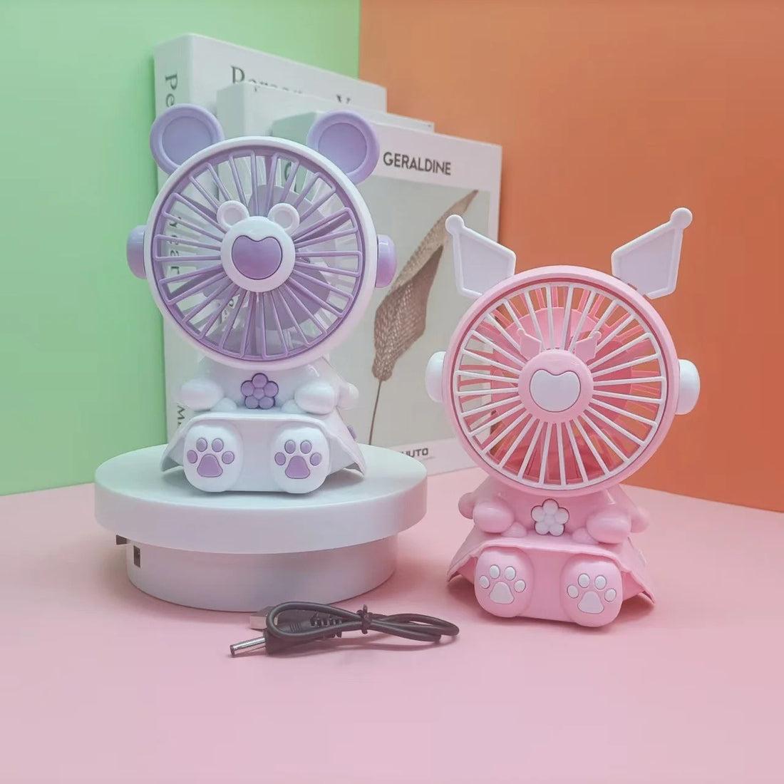 DOLL SHAPE USB HAND FAN WITH SHARPNER