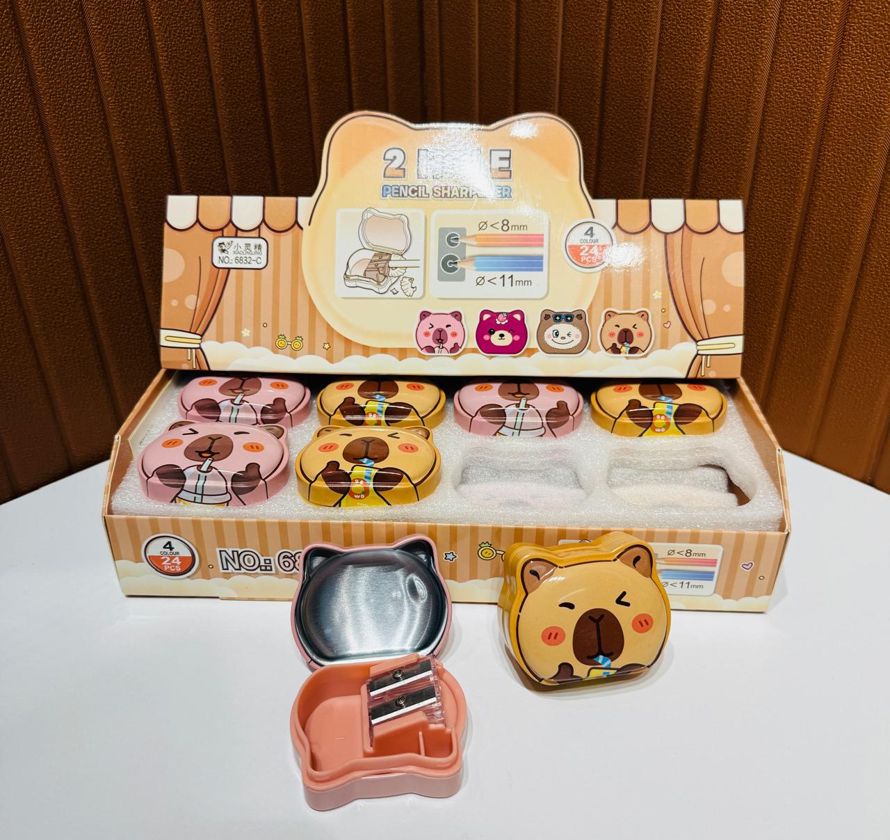 Cute Dual-Hole Metal Sharpener