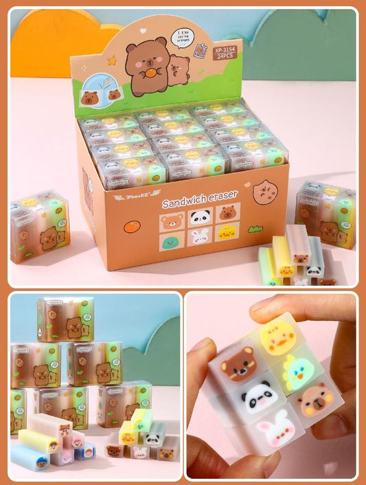 Sandwich Animal Eraser