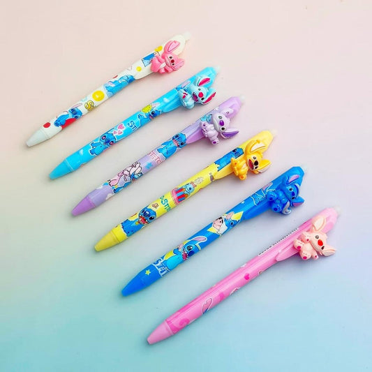Cute Character Erasable Press Gel Pen
